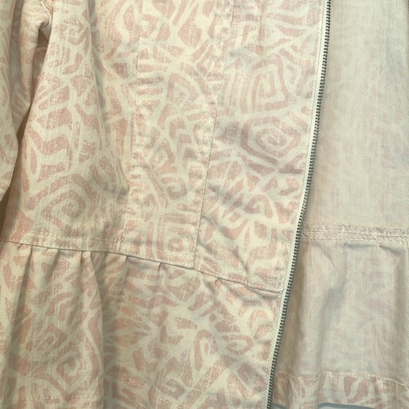 Ruby Rd women pink and white light weigth crop jacket size 14 - Picture 2 of 8